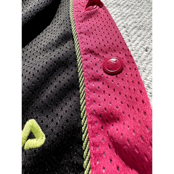 Fila Skirt Large Black Jersey Side Pink Buttons Active Everyday Adult Womens - Picture 5 of 13